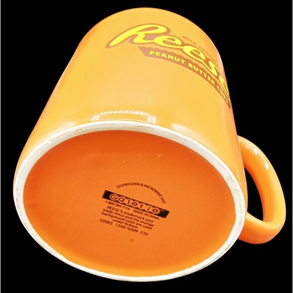 Reese's Milk Chocolate Peanut Butter Cup Orange Ceramic Mug Galerie 5 Inches - Picture 13 of 15